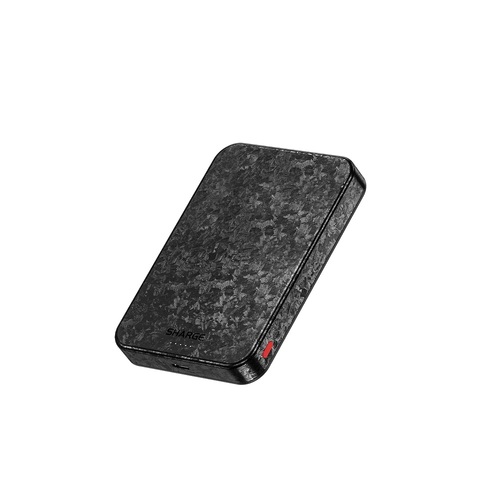 Sharge CarbonMag 10K - 10000mAh Wireless Carbon Fiber Power Bank(Complied with Qi2 Fast Wireless Charge Protocal)