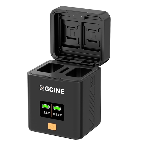 ZGCINE PS-FW50 Charging Case USB-C PD Fast Dual Charger for Sony NP-FW50 Camera Battery